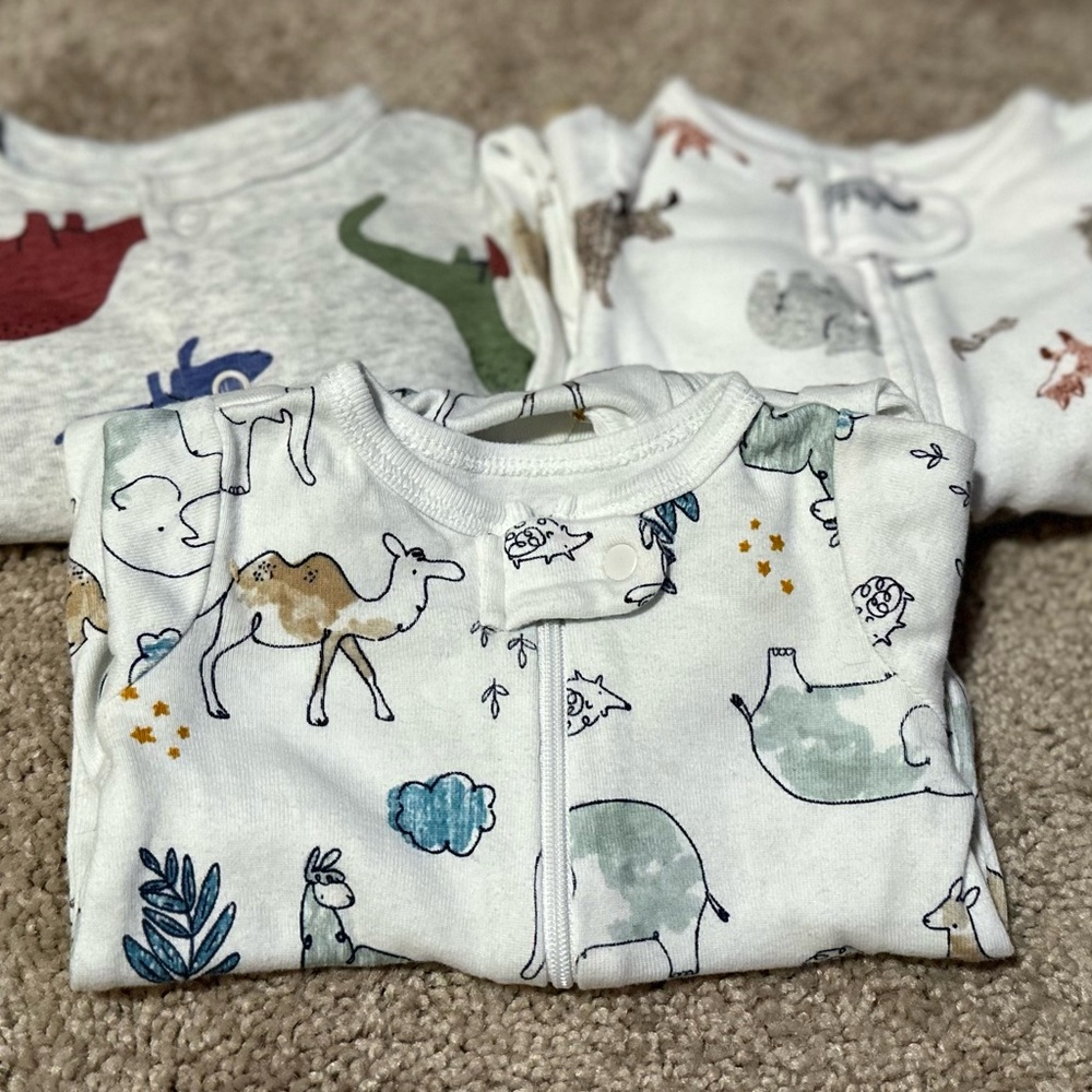 3 newborn Carters sleepers